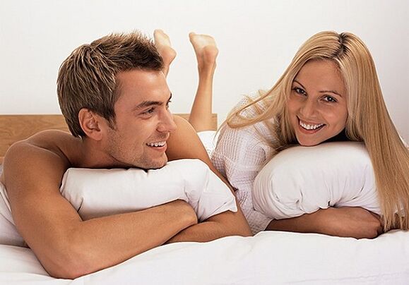 woman with a man with increased potency